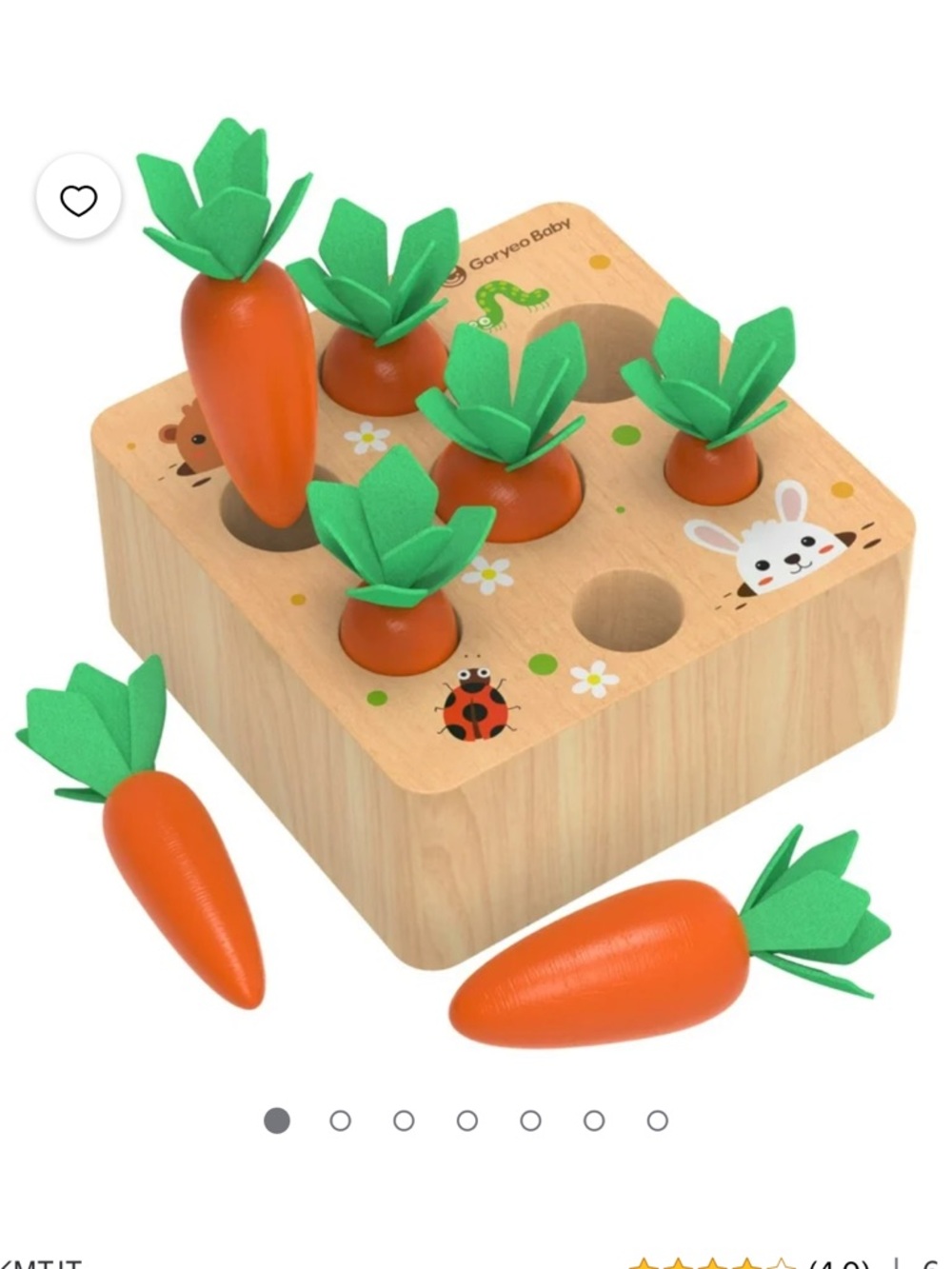 Baby Montessori Carrot Sort Game